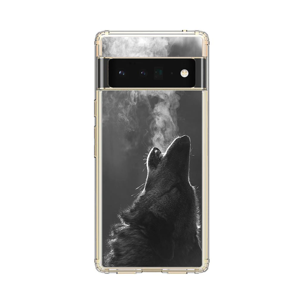 Howling Wolves Black and White Google Pixel 6 Pro Case