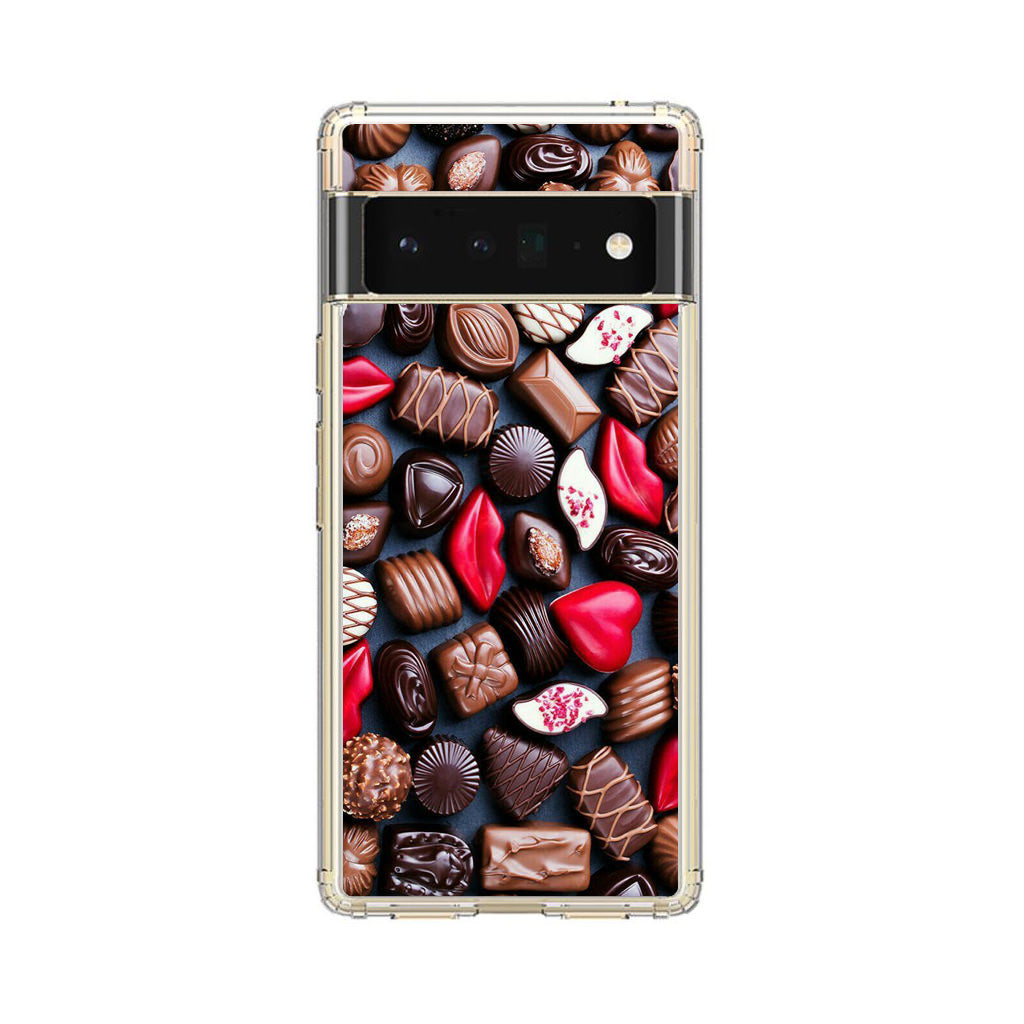 I Love Choco Pattern Google Pixel 6 Pro Case