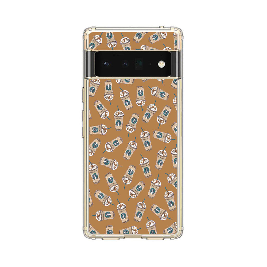 Iced Cappuccinos Lover Pattern Google Pixel 6 Pro Case