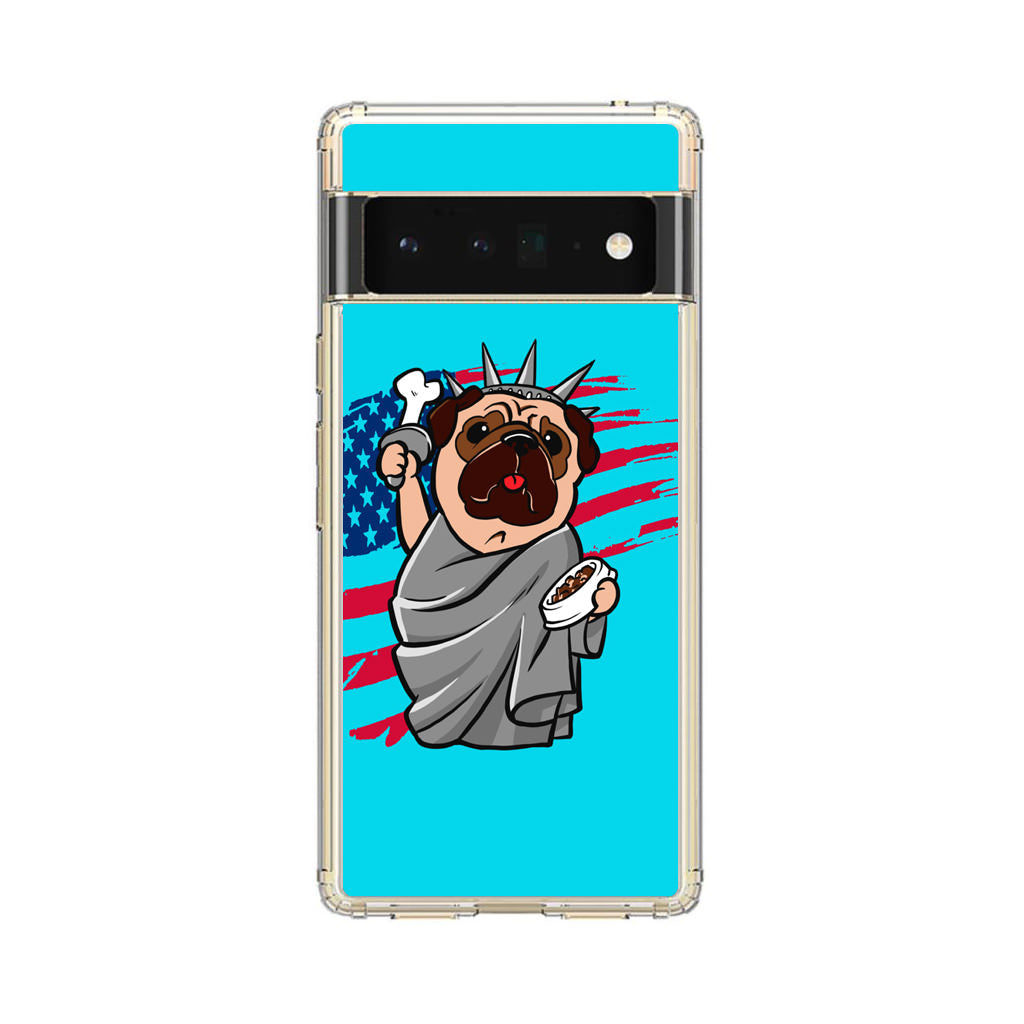 Independence Day Pug Google Pixel 6 Pro Case