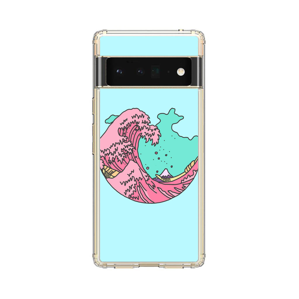 Japanese Pastel Wave Google Pixel 6 Pro Case