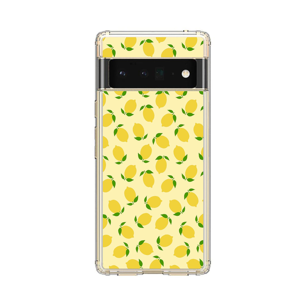 Lemons Fruit Pattern Google Pixel 6 Pro Case