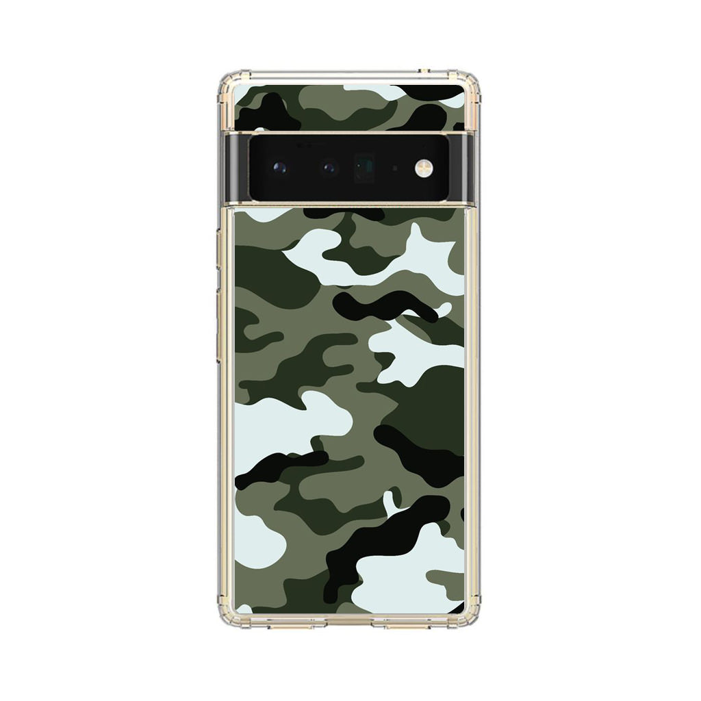 Military Green Camo Google Pixel 6 Pro Case