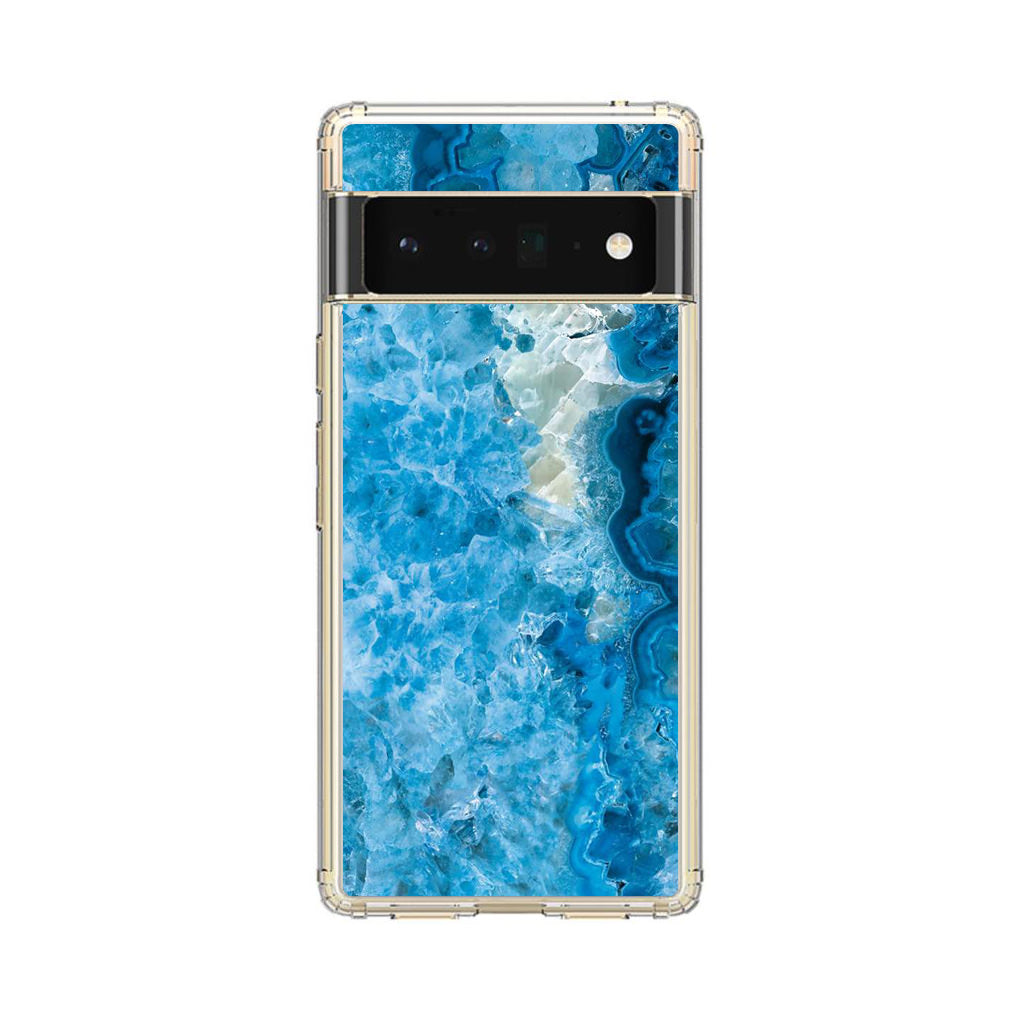 Navy Blue Marble Google Pixel 6 Pro Case