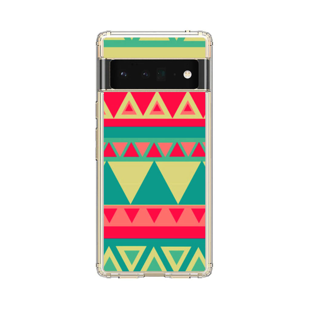 Old Aztec Pattern Google Pixel 6 Pro Case