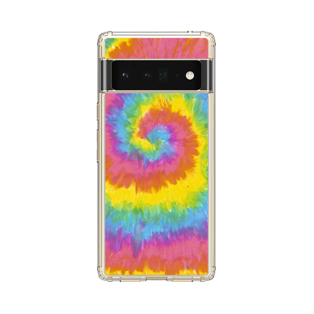 Pastel Rainbow Tie Dye Google Pixel 6 Pro Case