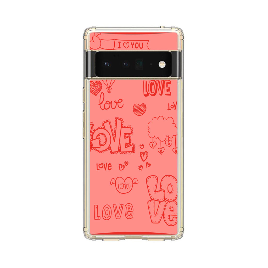 Pink Lover Google Pixel 6 Pro Case