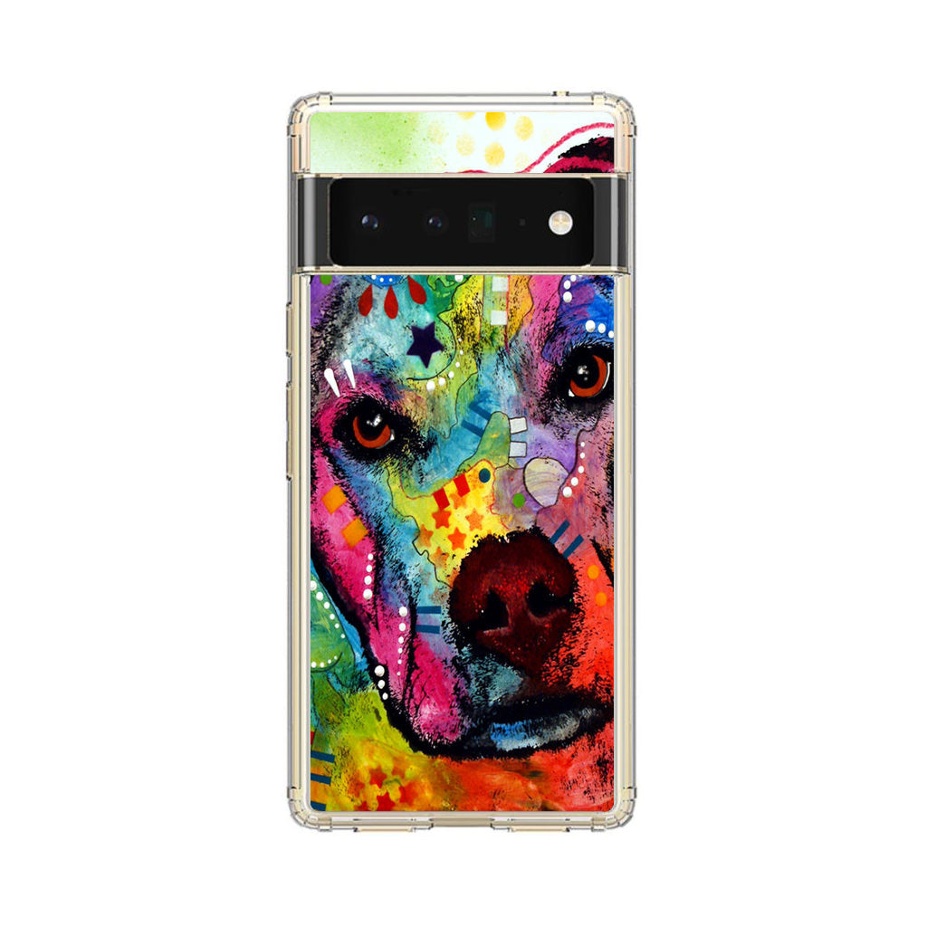 Pitbull Love Painting Google Pixel 6 Pro Case