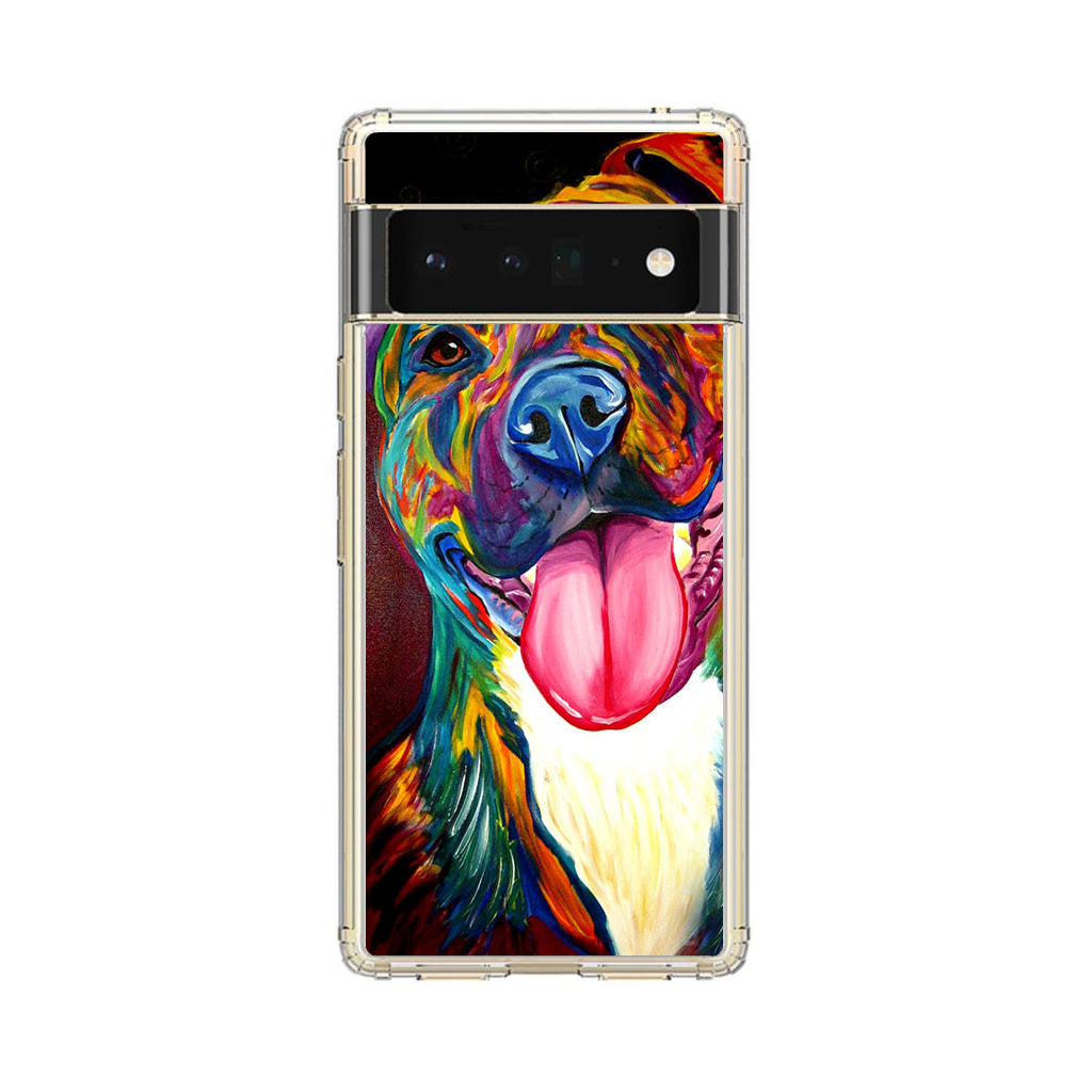 Pitbull Painting Art Google Pixel 6 Pro Case