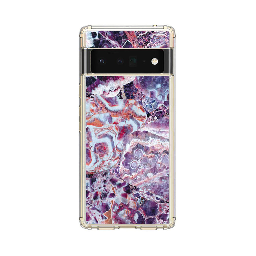 Purple Marble Google Pixel 6 Pro Case