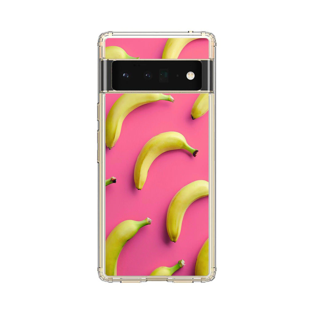 Real Bananas Fruit Pattern Google Pixel 6 Pro Case