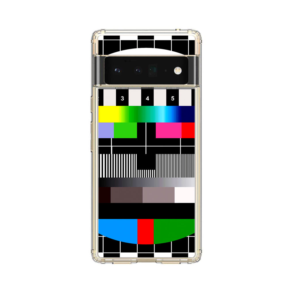 Scheme Pause TV Colorful Mesh Google Pixel 6 Pro Case