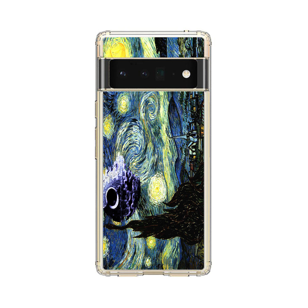 Skellington on a Starry Night Google Pixel 6 Pro Case