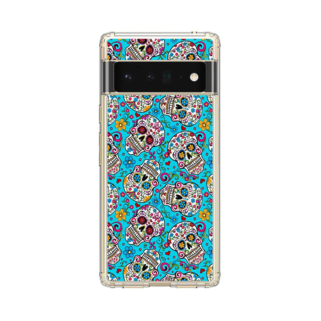 Skull Floral Sugar Google Pixel 6 Pro Case