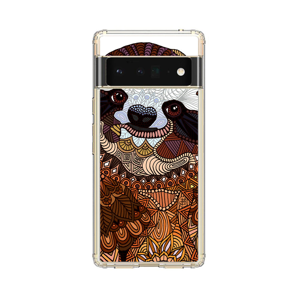 Sloth Ethnic Pattern Google Pixel 6 Pro Case