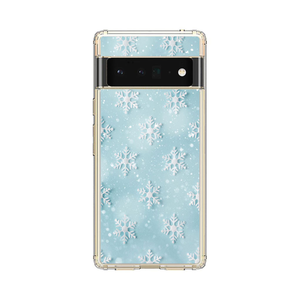 Snowflakes Pattern Google Pixel 6 Pro Case