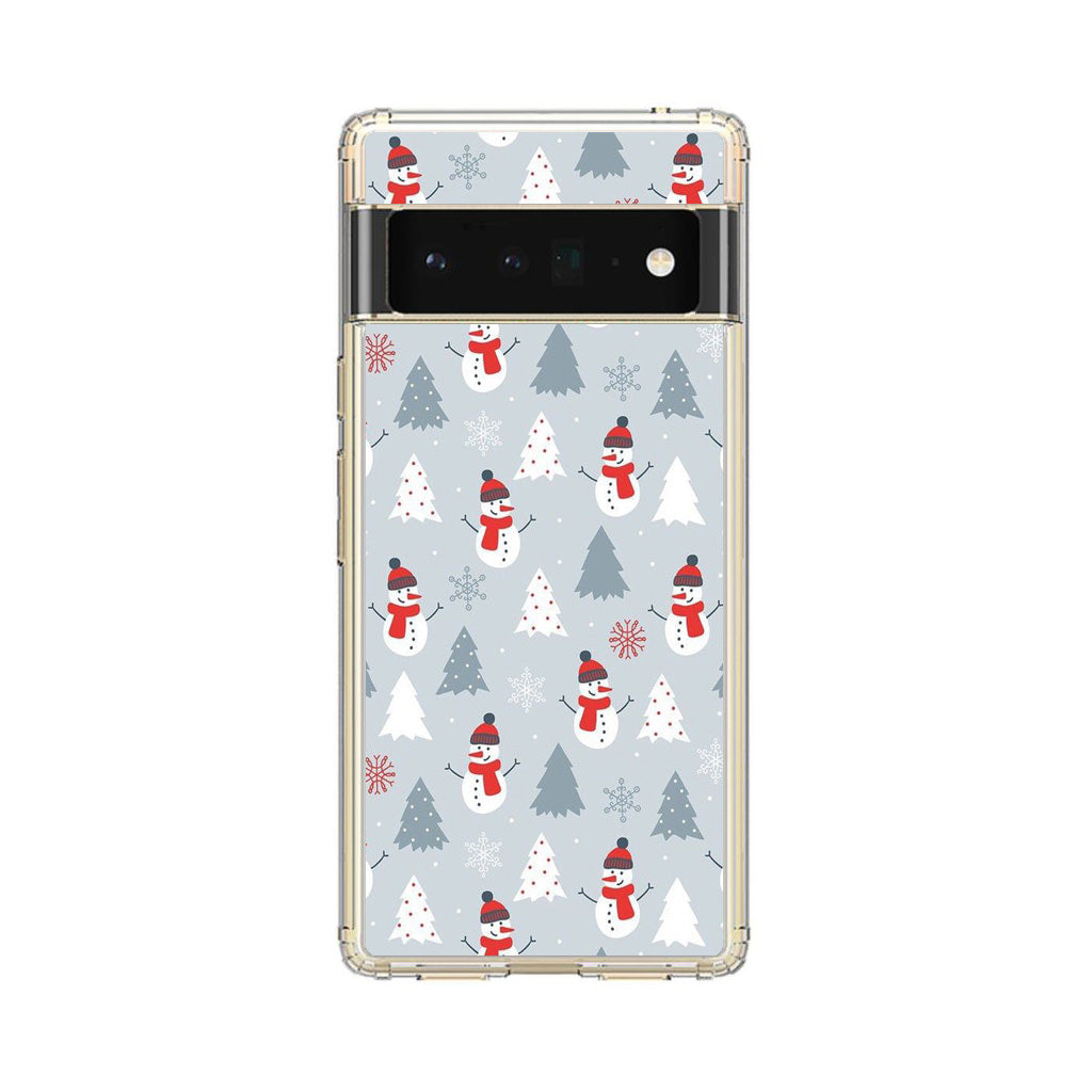 Snowmans Pattern Google Pixel 6 Pro Case