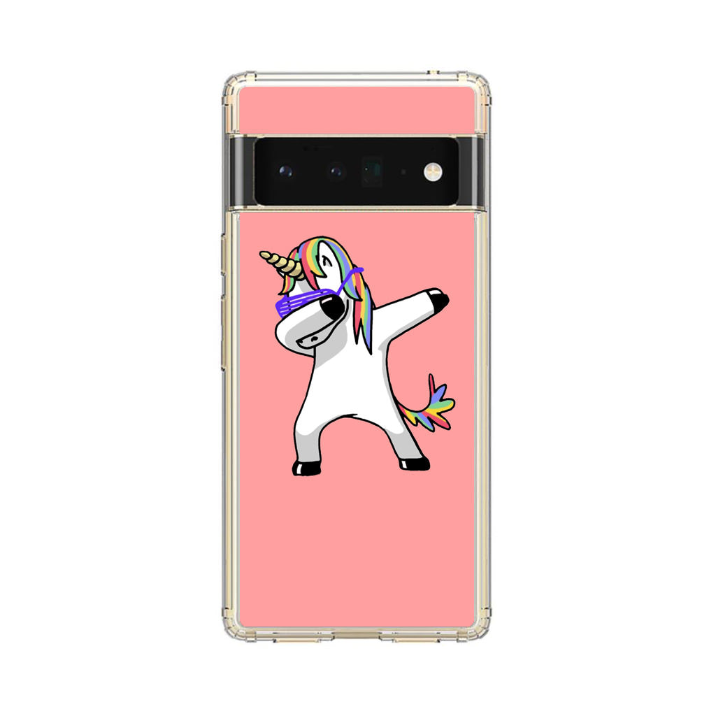 Unicorn Dabbing Pink Google Pixel 6 Pro Case