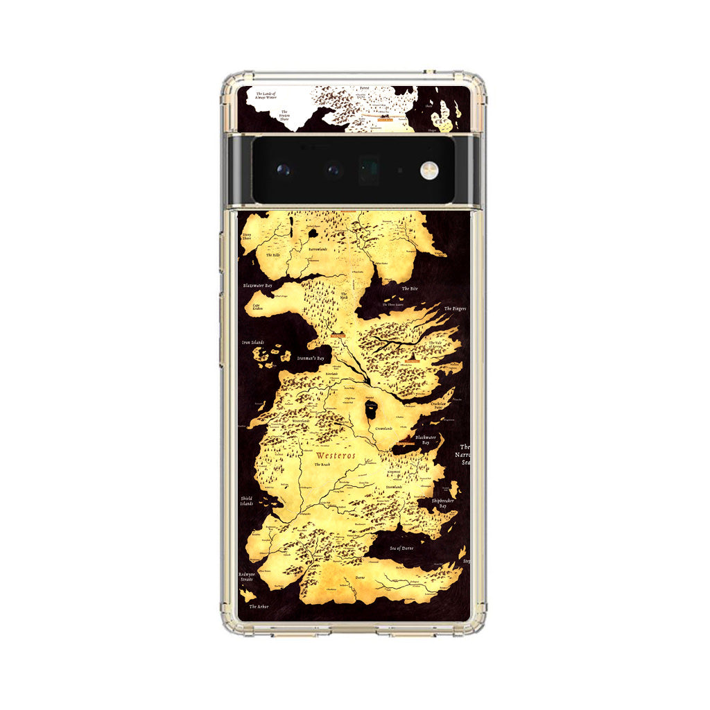 Westeros Map Google Pixel 6 Pro Case