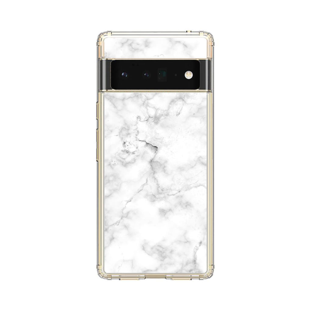 White Marble Google Pixel 6 Pro Case