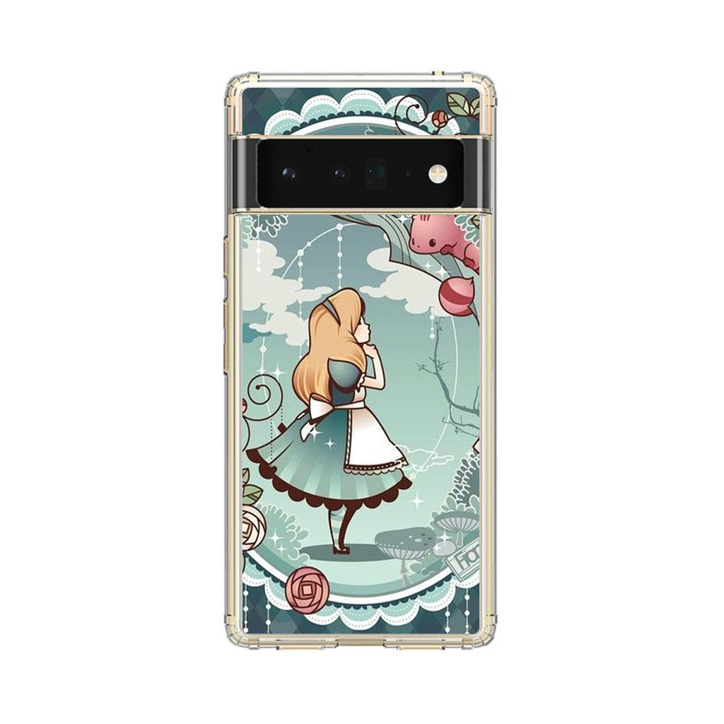 Alice And Cheshire Cat Poster Google Pixel 6 Pro Case