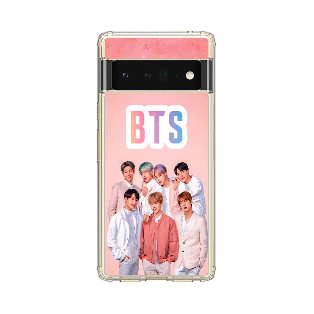 BTS Member in Pink Google Pixel 6 Pro Case