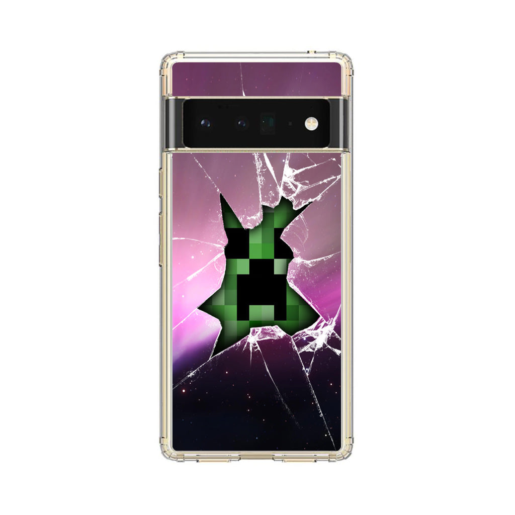 Creeper Glass Broken Violet Google Pixel 6 Pro Case