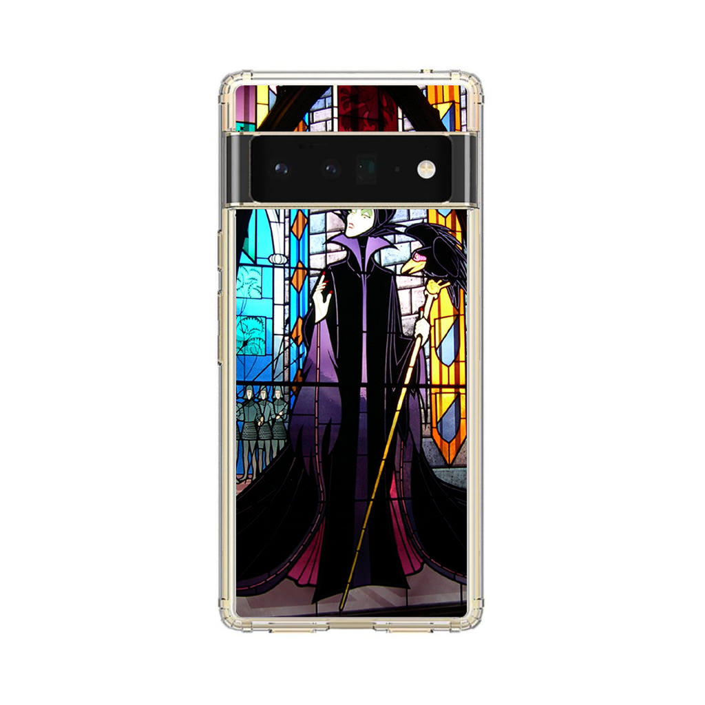 Maleficent Sleeping Beauty Glass Art Google Pixel 6 Pro Case