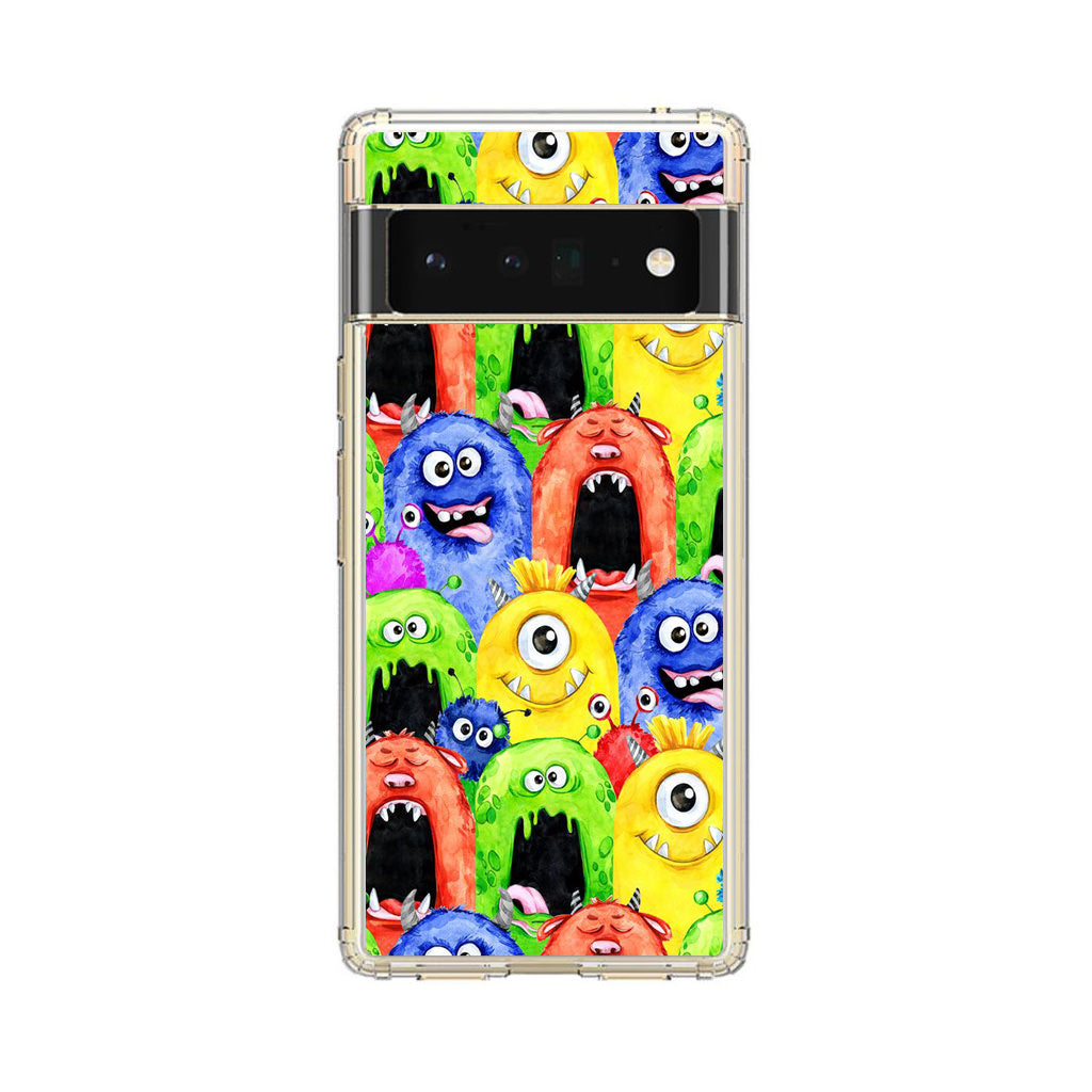 Monster Watercolor Art Google Pixel 6 Pro Case