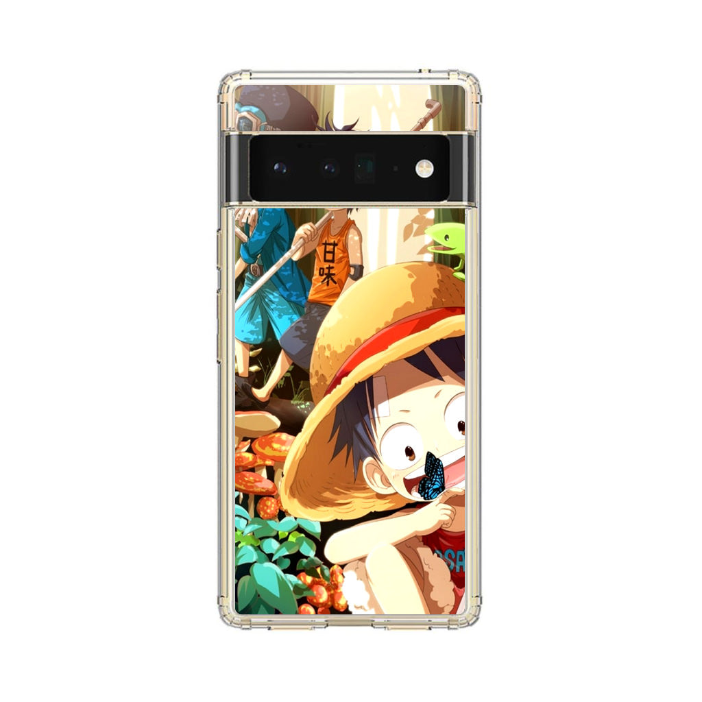 One Piece Little Sabo Ace Luffy Cute Google Pixel 6 Pro Case