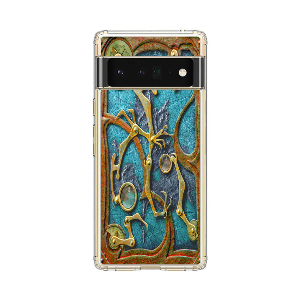 Steampunk Book Cover Google Pixel 6 Pro Case