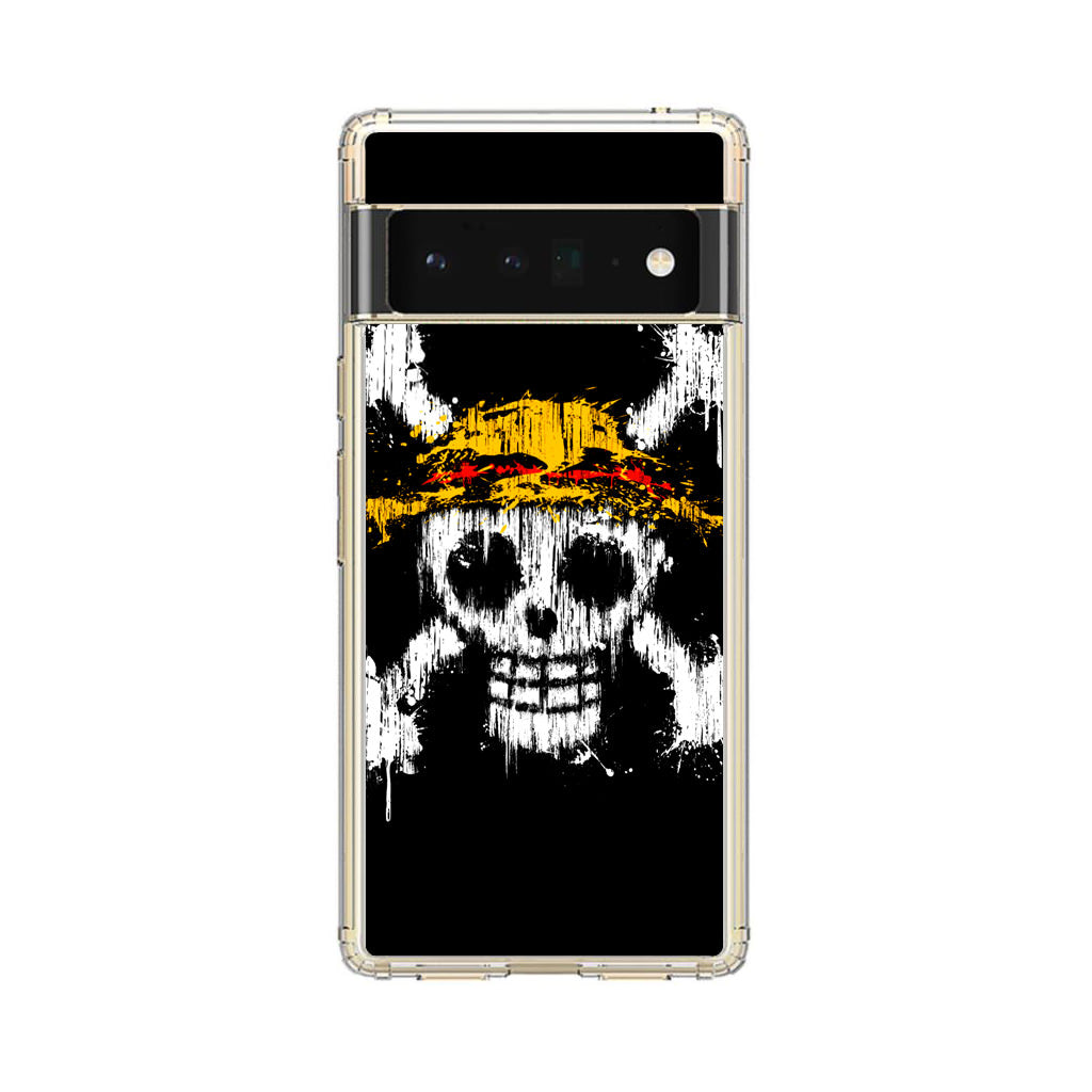 Straw Hat Pirate Logo Paint Google Pixel 6 Pro Case