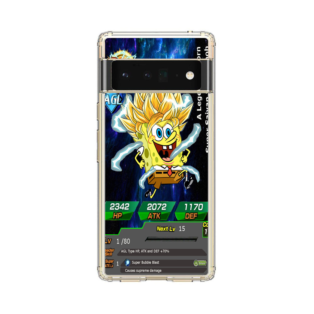 Super Saiyan Spongebob Card Google Pixel 6 Pro Case