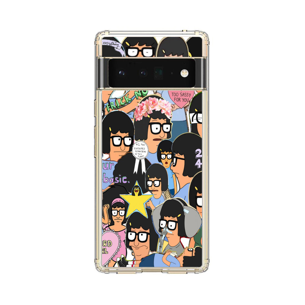 Tina Belcher Collage Google Pixel 6 Pro Case