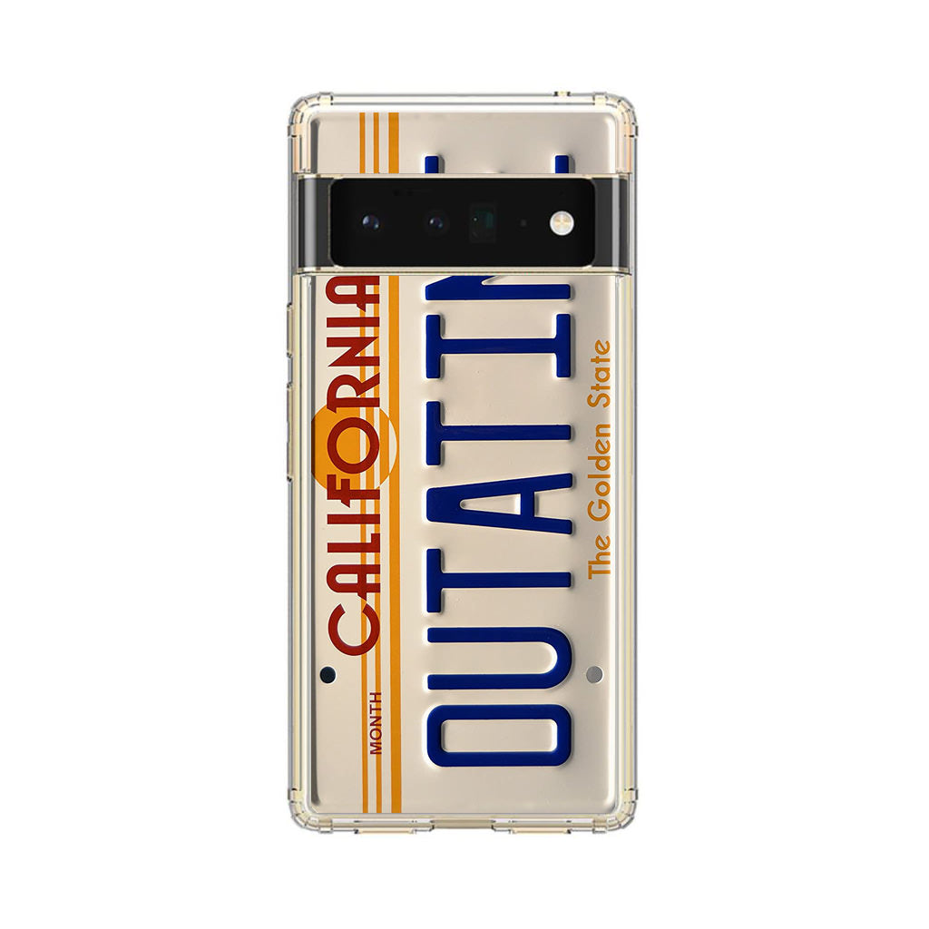 Back to the Future License Plate Outatime Google Pixel 6 Pro Case