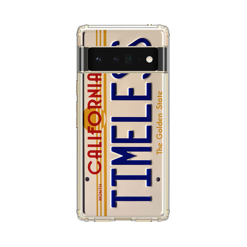 Back to the Future License Plate Timeless Google Pixel 6 Pro Case