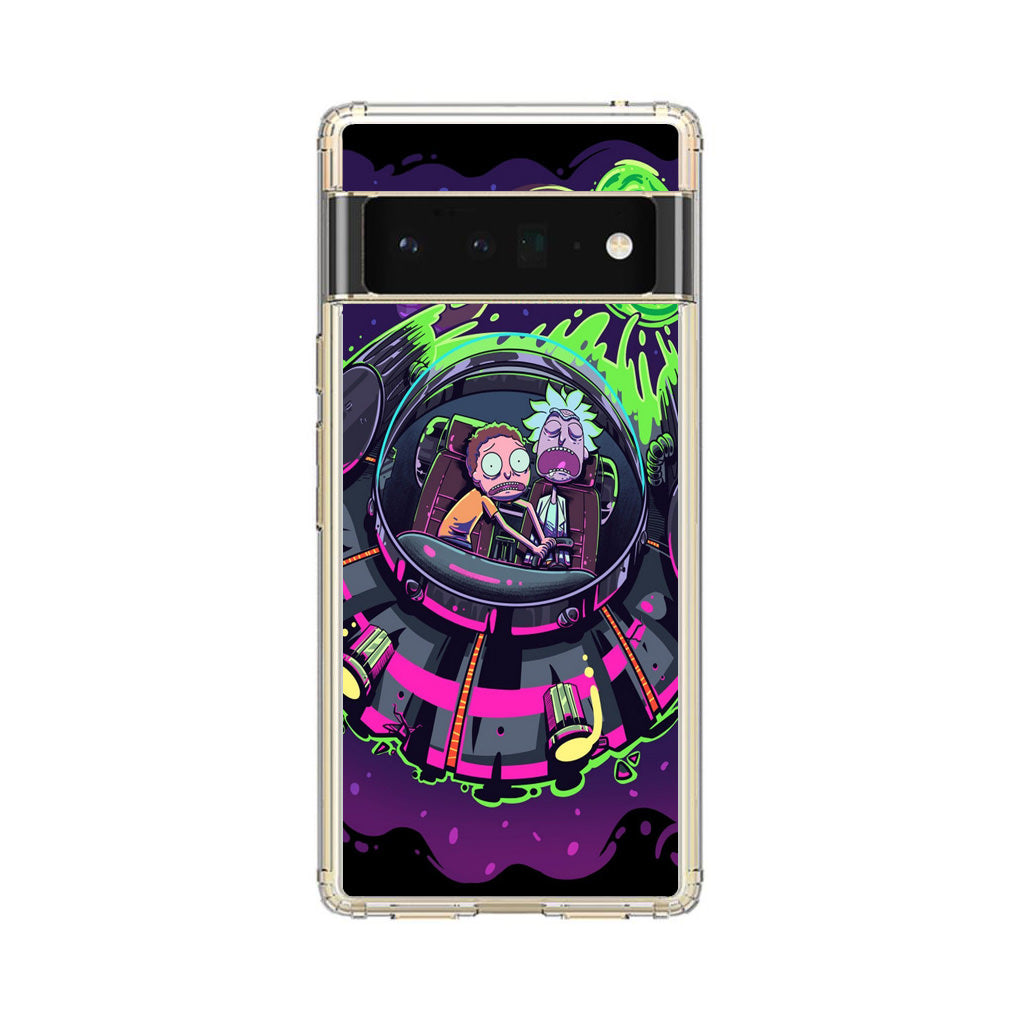 Rick And Morty Spaceship Google Pixel 6 Pro Case