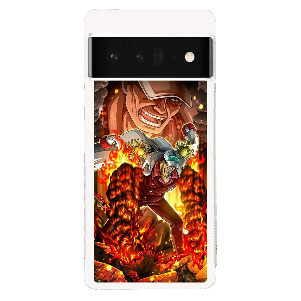 Akainu Exploding Volcano Google Pixel 6 Pro Case