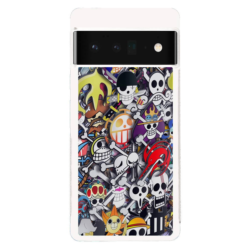 All Pirate Symbols One Piece Google Pixel 6 Pro Case