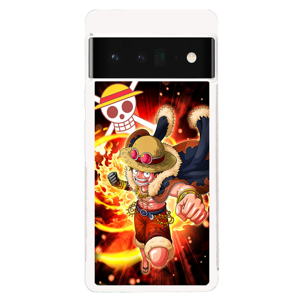 Luffy Red Hawk Punch Google Pixel 6 Pro Case