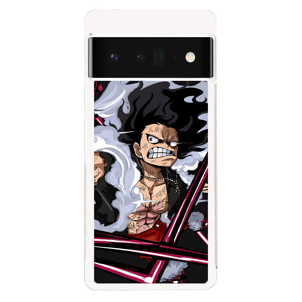 Luffy Snake Man Culverin Art Google Pixel 6 Pro Case