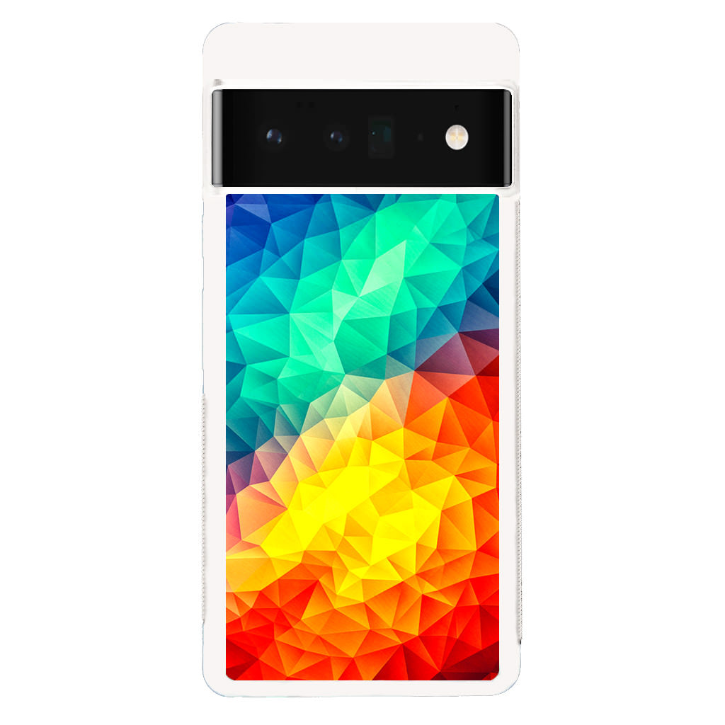 Abstract Multicolor Cubism Painting Google Pixel 6 Pro Case