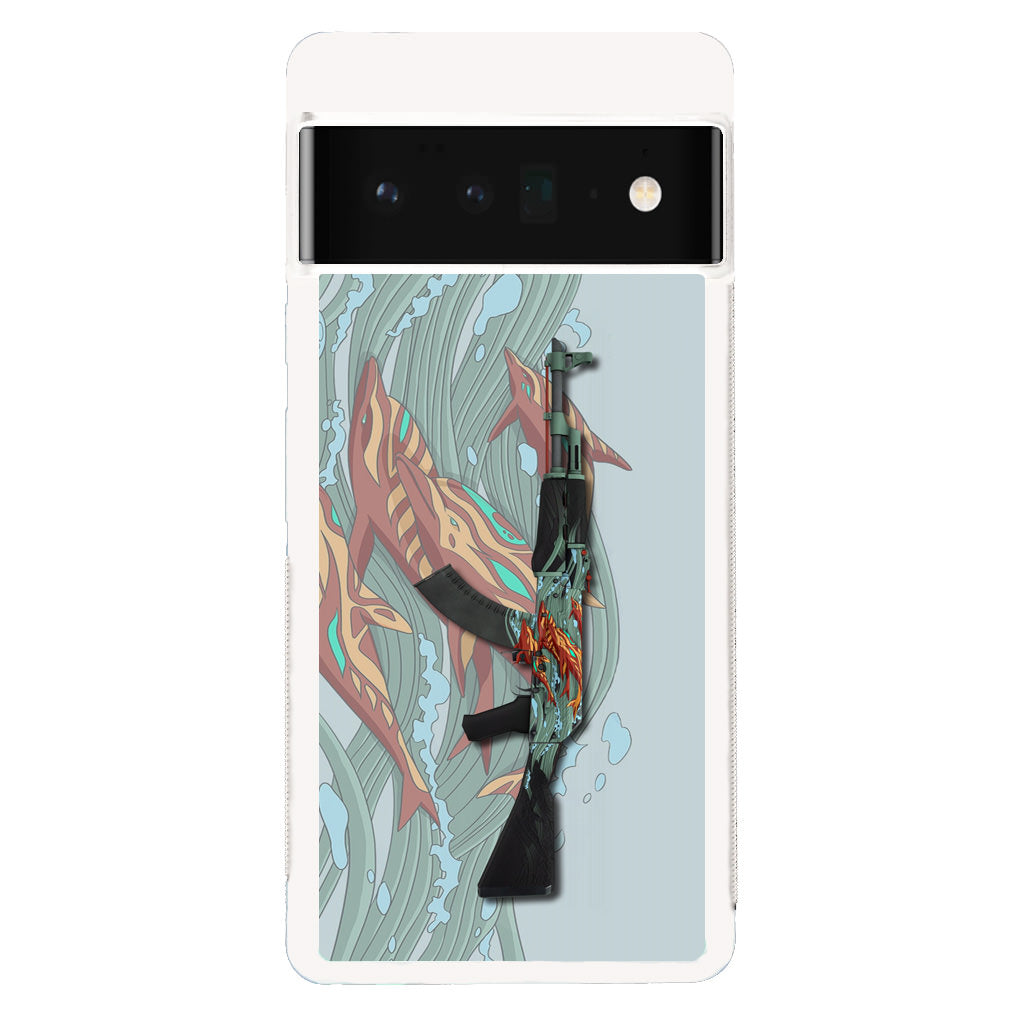 AK-47 Aquamarine Revenge Google Pixel 6 Pro Case