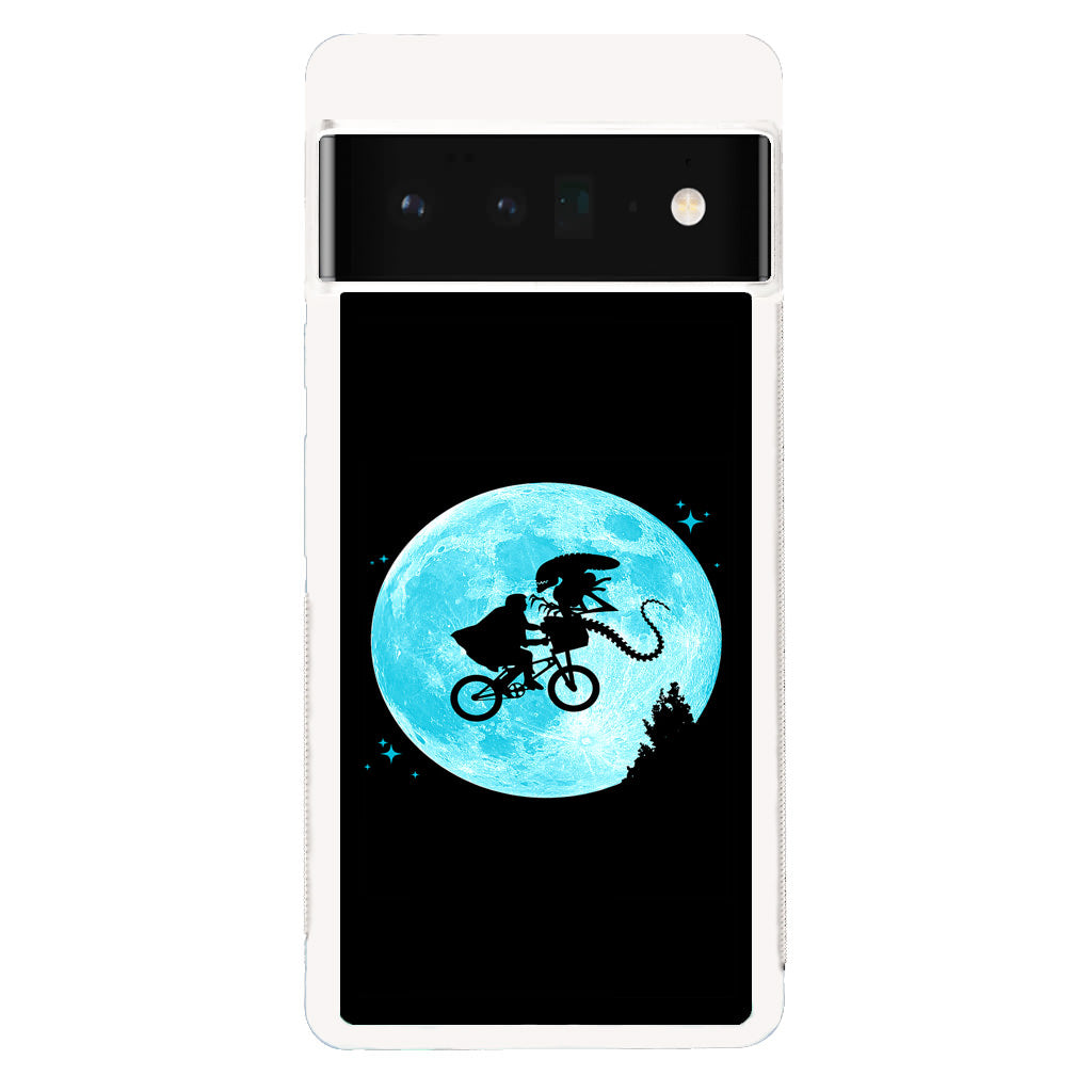 Alien Bike to the Moon Google Pixel 6 Pro Case