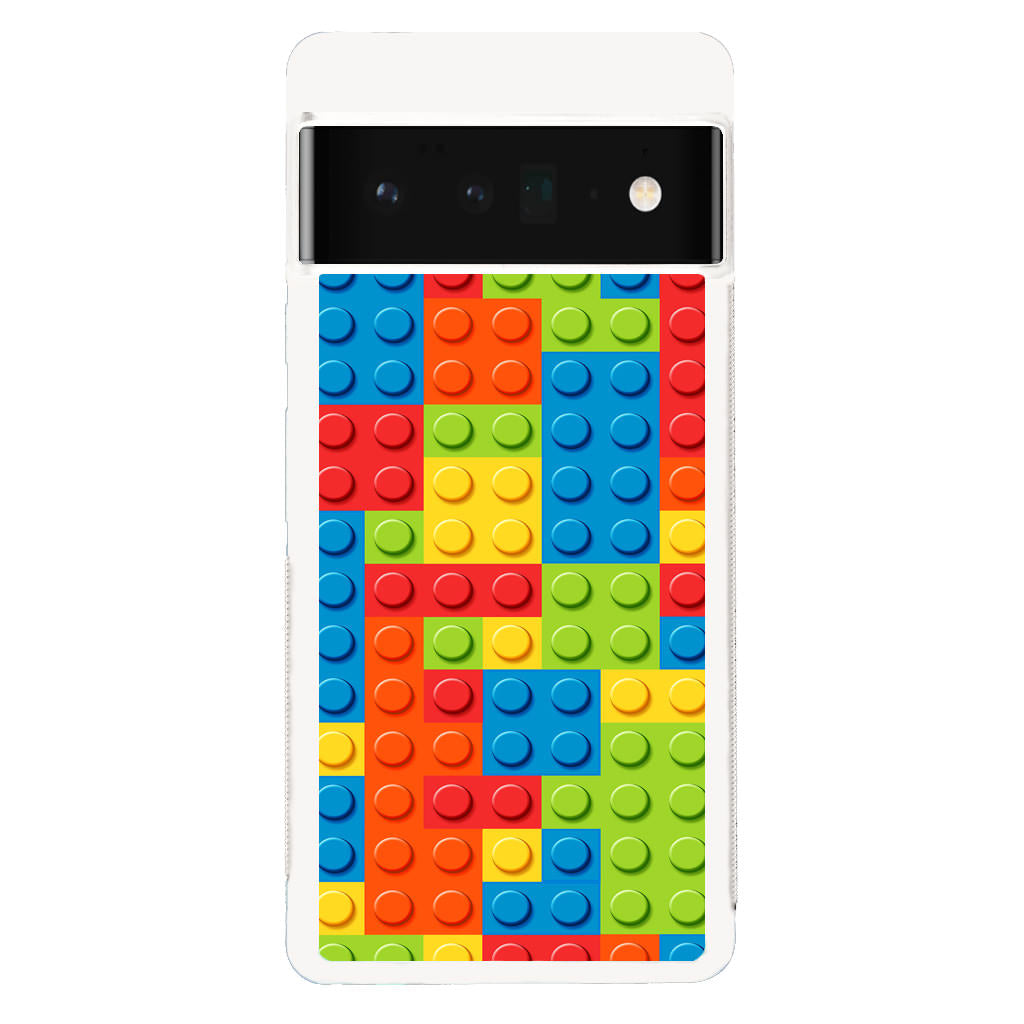 Blocks Rainbow Pattern Google Pixel 6 Pro Case