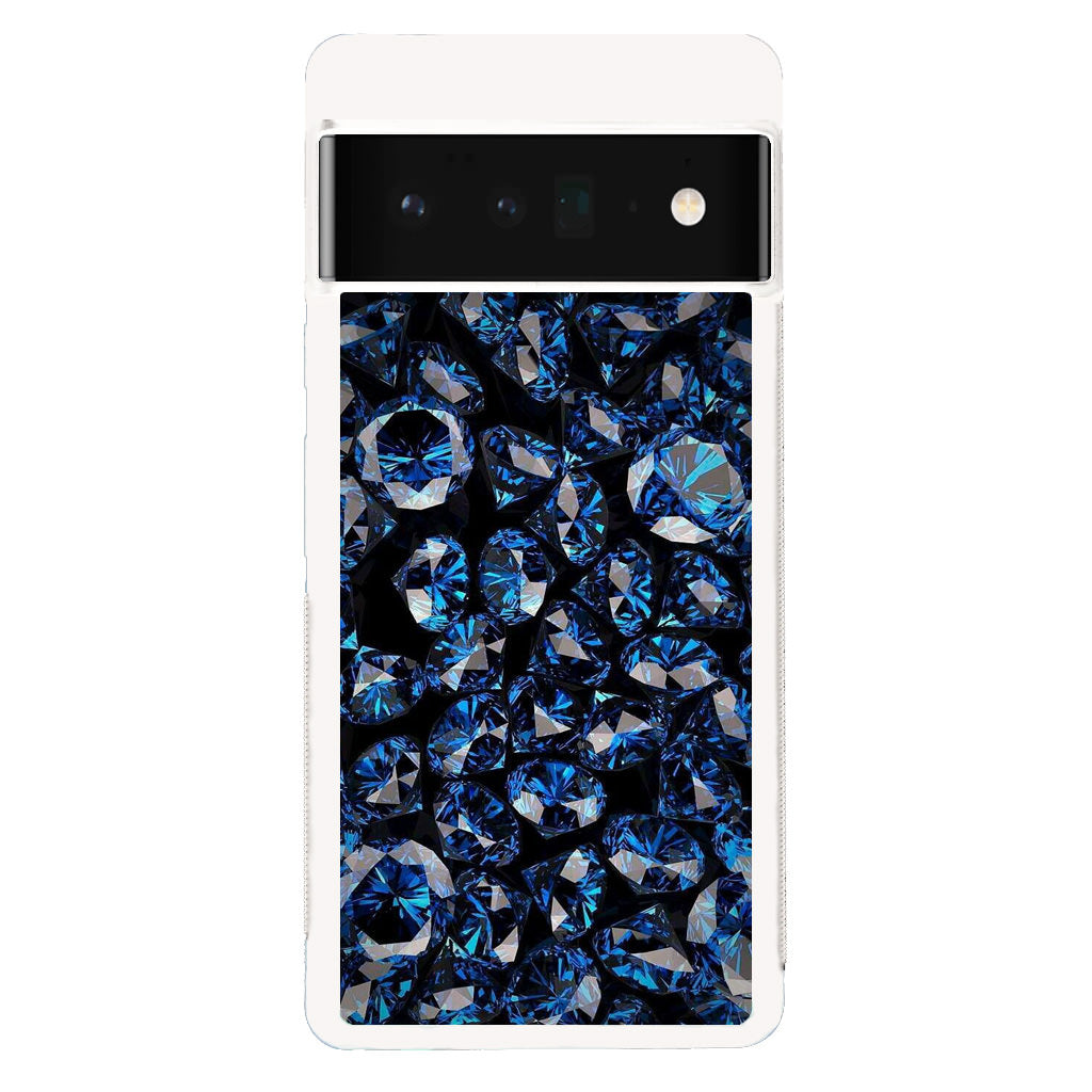 Blue Diamonds Pattern Google Pixel 6 Pro Case