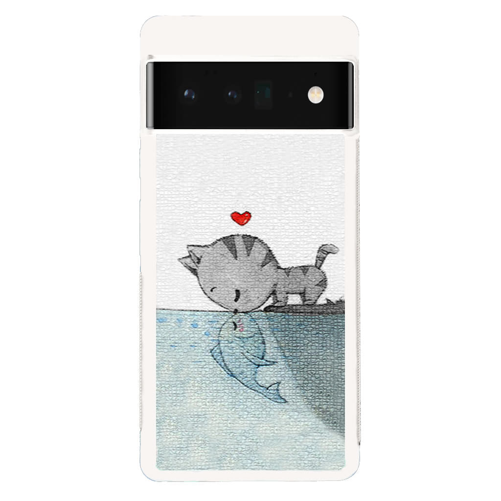 Cat Fish Kisses Google Pixel 6 Pro Case