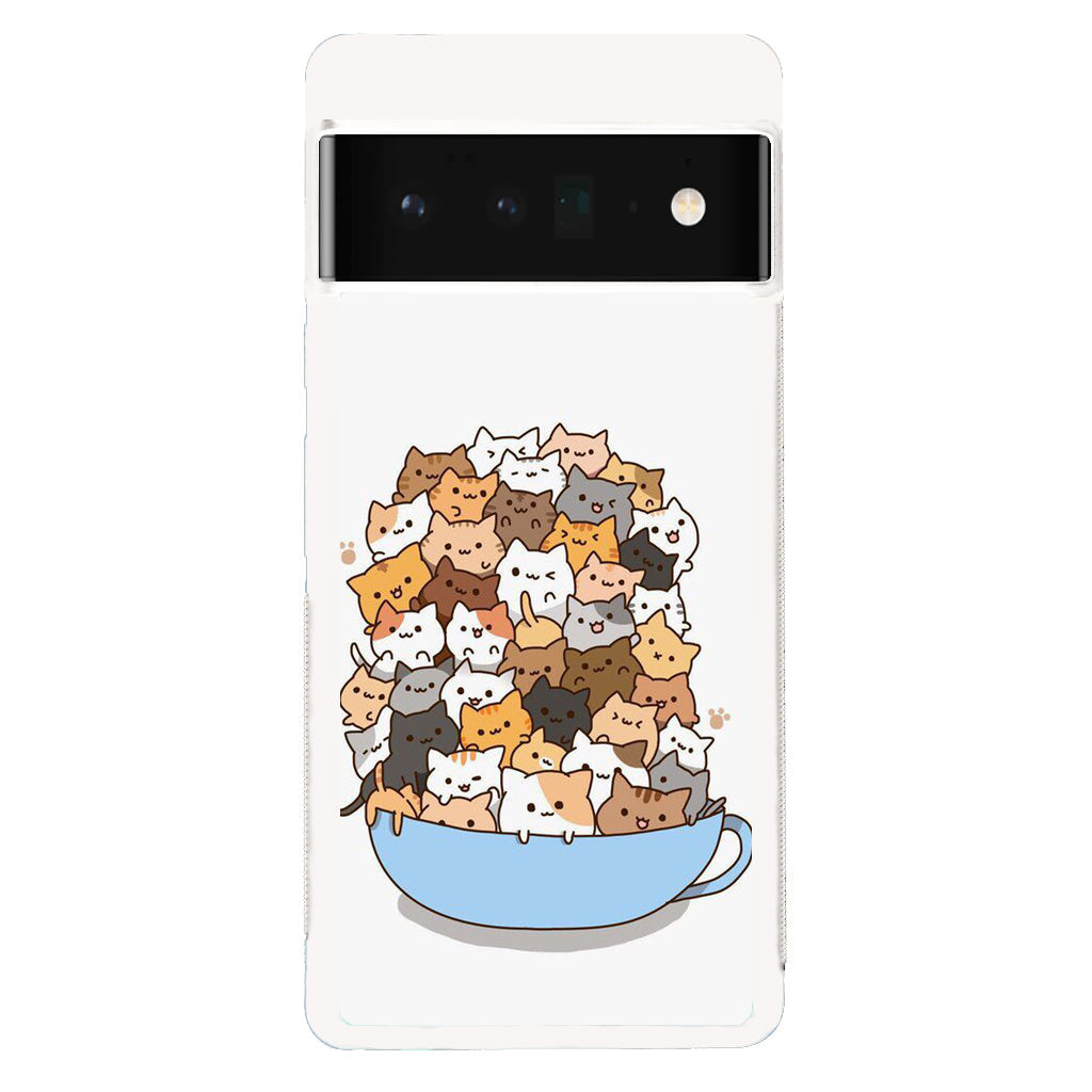 Cats on A Bowl Google Pixel 6 Pro Case