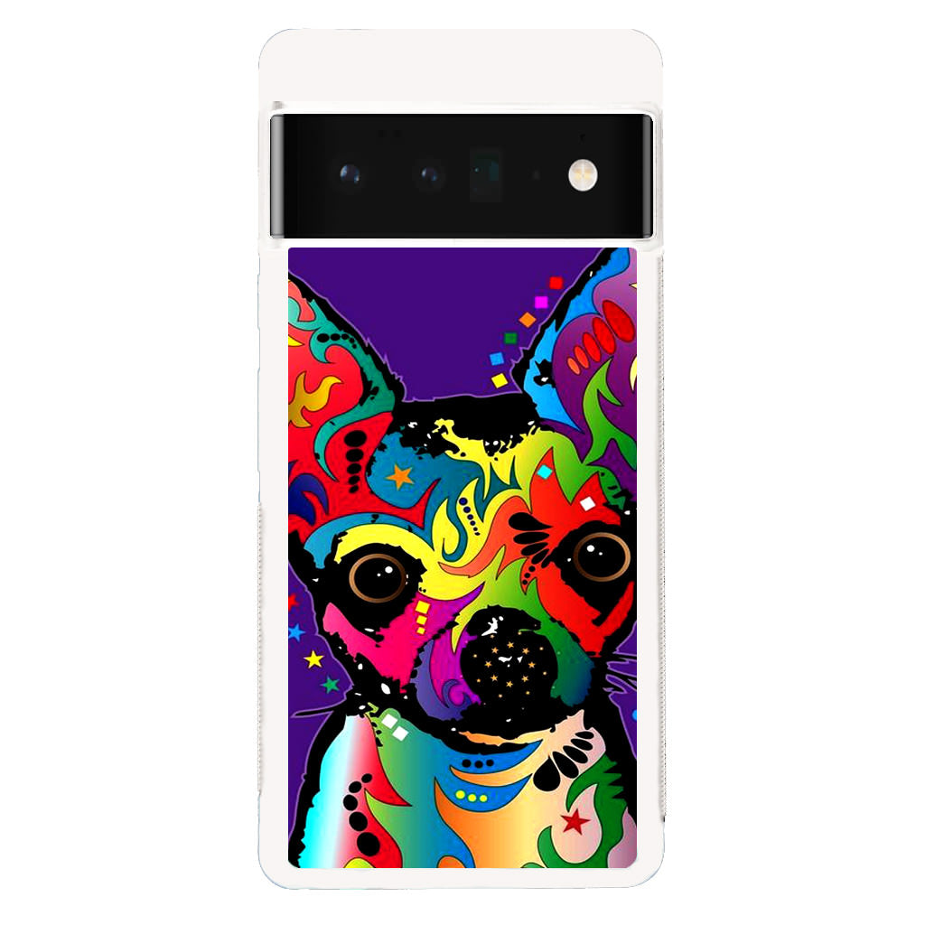 Colorful Chihuahua Google Pixel 6 Pro Case