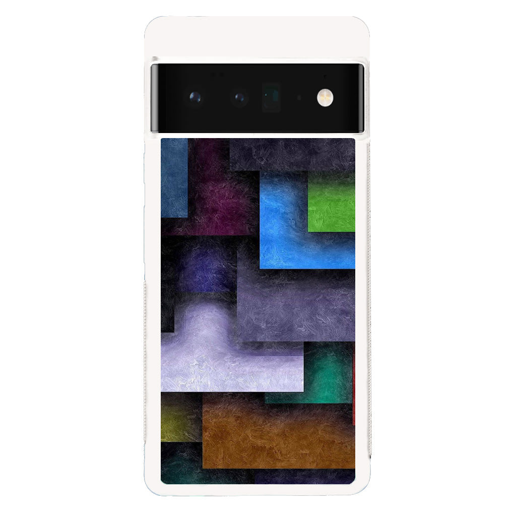 Colorful Rectangel Art Google Pixel 6 Pro Case